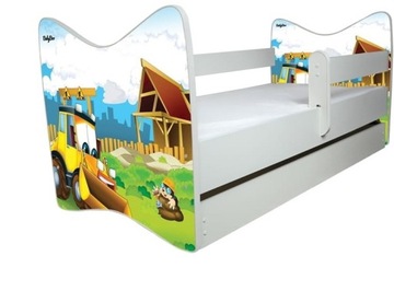 Кровать JUNIOR DELUX BABY BOO ЯЩИК 140 X 70 коврик