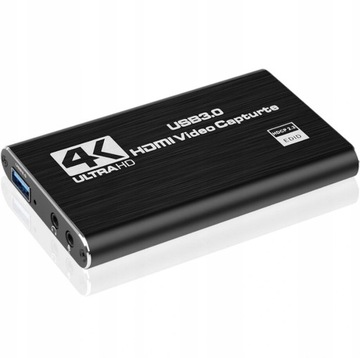 ВИДЕОГРАББЕР HDMI РЕГИСТРАТОР ИЗОБРАЖЕНИЙ USB 4K OBS КАРТА ПОТОКОВОГО ЗАХВАТА ПК