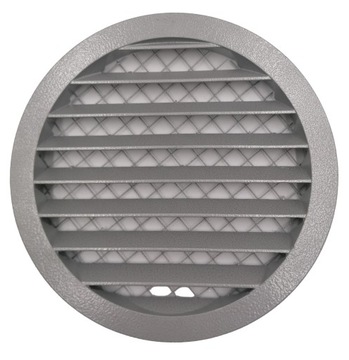 Czerpnia wyrzutnia ścienna szara fi 160 mm