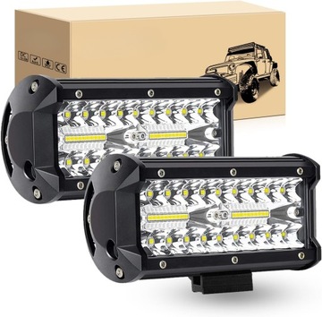 120W LED Reflektory Samochodowe IP67 do Jeepów i Ciężarówek 12V-24V