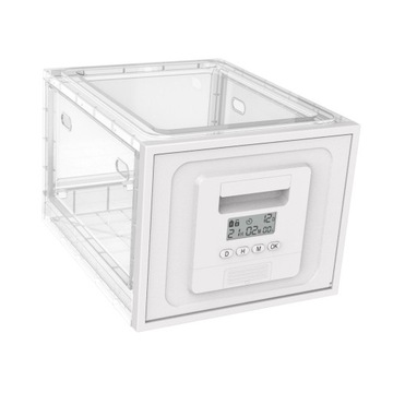 Ящик с таймером. Большой запираемый контейнер для хранения.