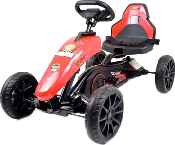 GOKART SPEED NA PEDAŁY MIĘKKIE KOŁA HAMULEC OBC. 50kg