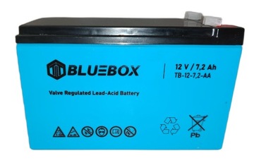 Akumulator AGM Bluebox 12V 7,2Ah (rozmiar 7Ah) Autka Zabawki UPS