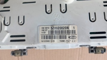 PŘÍSTROJOVÁ DESKA BUDÍK VW FOX 5Z0920820N