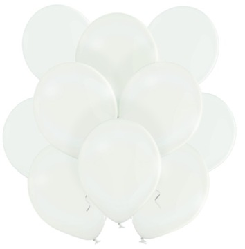 Balony Średnie Białe 10 Sztuk Ślub Wesele Urodziny