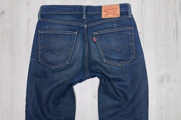 LEVIS 508 JEANSY spodnie męskie granatowe PREMIUM 31/32 pas 82