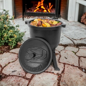 Эмалированная чугунная кастрюля