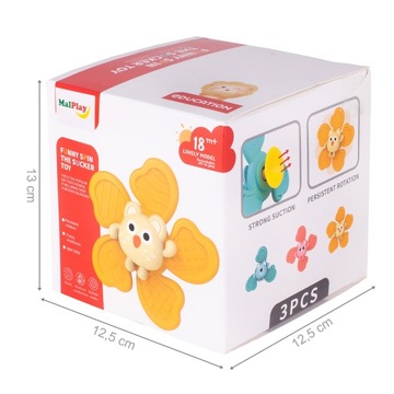 НАБОР ПОГРЕМОК СПИННИРУЮЩИХСЯ С ПРИСОСКОЙ 3 ШТ. ПРОРЕЗЫВЧИВАТЕЛИ