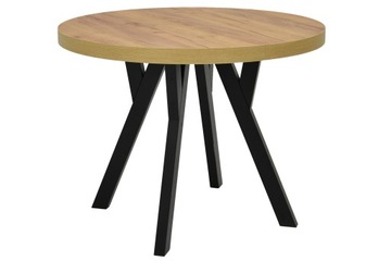 Stół Ø100/200 cm CZARNY- CRAFT / inne kolory