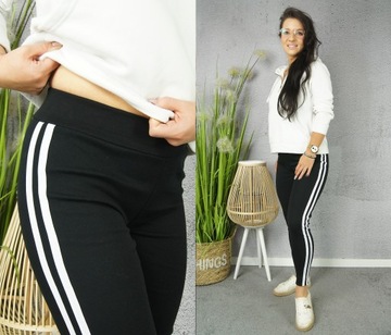 LEGINSY z LAMPASAMI getry Bambusowe MODNE 2XL/3XL