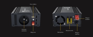 Преобразователь напряжения Newell с модифицированной синусоидой - 12 В/230 В, 300 Вт