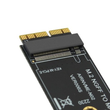 Адаптер-переходник для дисков NGFF SSD M.2 M2 NVMe для MacBook A1398, A1465, A1466