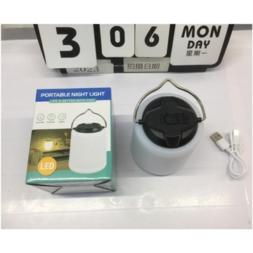 LAMPA Z MOŻLIWOŚCIĄ PONOWNEGO ŁADOWANIA KEMPINGOWA 3 TRYBY OŚWIETLENIA