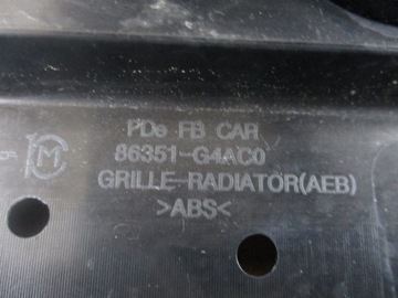 HYUNDAI OE 86351-G4AC0 MŘÍŽKA CHLADIČŮ MASKA