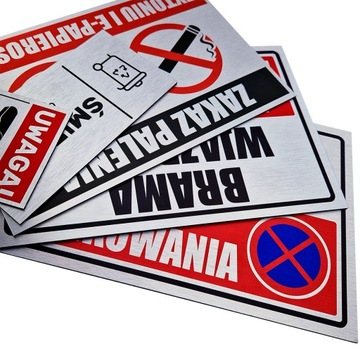 DUŻA NIERDZEWNA Tabliczka adresowa z numerem domu budynku 40x27 + Pleksa