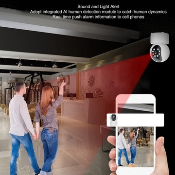 5G Wi-Fi HD камера видеонаблюдения с объективом 360 градусов