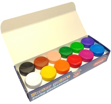 БЕНИАМИН ШКОЛЬНЫЕ КРАСКИ ДЛЯ ПЛАКАТОВ 12 ЦВЕТОВ 20 мл