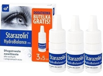 STARAZOLIN HYDROBALANCE PPH krople do oczu 3x5ml