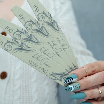 Пилочка для ногтей ROYAL Crescent Boat Manicure 100/180 Набор из 50 шт.