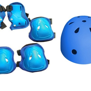 Спортивное защитное оборудование Детский велосипед и блоки Синий