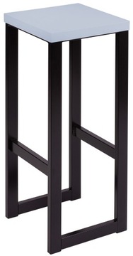 HOKER loft metal / drewno 76 cm - stołek, taboret