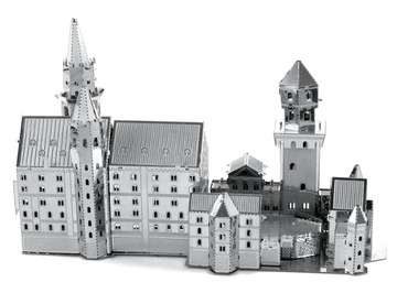Металлическая Земля Замок Нойшванштайн 3D Металлическая Модель