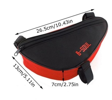 СУМКА ПЕРЕДНЯЯ РАМКА YA192 ЧЕРНАЯ