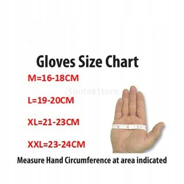 Rękawiczki jednopalczaste akryl rozmiar uniwersalny - uniseks