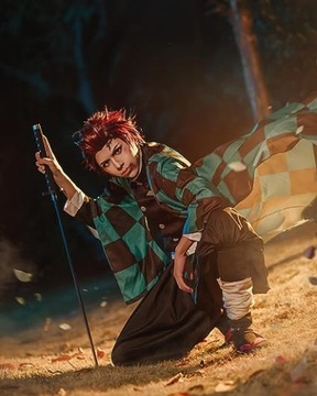 KOSTIUM ANIME COSPLAY Tanjiro Nezuko XL-XXL Na