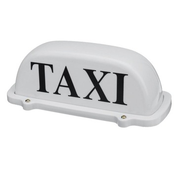 ТАКСИ СВЕТОДИОДНЫЙ ФОНАРЬ ПЕТУХ БЕЛЫЙ С СЛОВАМИ ГАПА МАГНИТ С ВИЛКОЙ ПРИЖИГАТЕЛЯ