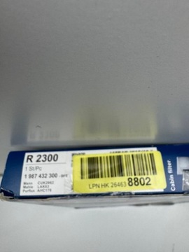 BOSCH 1 987 432 300 FILTR VENTILACE PROSTORU SPOLUJEZDCE