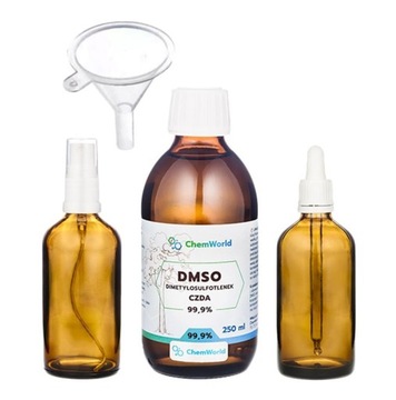 DMSO 99,9% - 250ml + atomizer + pipeta + lejek
