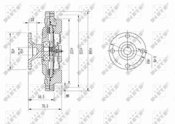 NRF 49604 SPOJKA VENTILÁTOR CHLAZENÍ