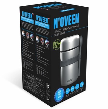 NOVEEN TB961 термос пищевой 2000мл ЛОЖКА