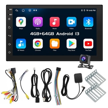 2DIN GPS WiFi ANDROID 13 BT Carplay Android Auto
