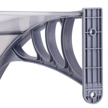 КРЫША НАД ДВЕРЬЮ, АЛЮ, ПОЛИКАРБОНАТ, 80х150см, ВХОД, АРОЧНЫЙ КЛИМАТ