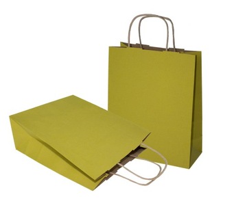 СУМКА БУМАЖНЫЙ пакет 18х8х22,5 желтый 10 шт.