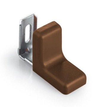 Kątownik meblowy orzech 29x29x17 mm 10szt.