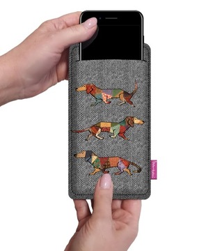 Etui na smartfon BERTONI z filcu Joker