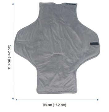 ОДЕЯЛО ЗИМНИЙ СПАЛЬНИК ДЛЯ СИДЕНЬЯ КОЛЯСКИ С БАРХАТНЫМ КАПЮШОНОМ