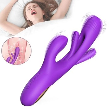 MIĘKKI SILIKONOWY WIBRATOR SEX DILDO W CIPCE I ANALNY WIBRATOR DO GŁADZENIA PUNKTU G