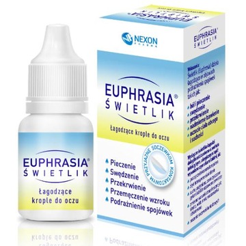 EUPHRASIA Świetlik Łagodzące krople do oczu, 10ml