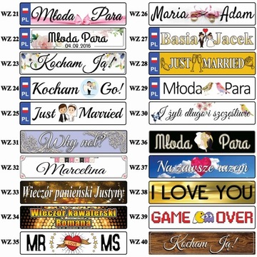 Красивые свадебные доски, 65 размеров, новые, УФ пластик.