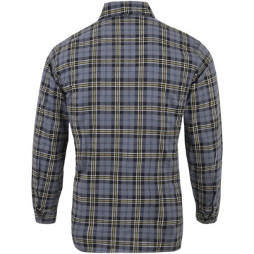 МУЖСКАЯ КЛЕТЧАТАЯ ФЛАНЕЛЕВАЯ РУБАШКА СЕРАЯ 100% ХЛОПОК КАЧЕСТВО M