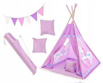 Namiot dla dzieci WIGWAM TIPI domek mata XXL 6w1