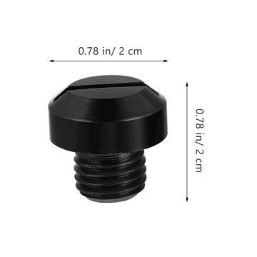 2 ШТ. ЧЕРНЫХ АЛЮМИНИЕВЫХ ЗАГЛУШЕК И ВИНТОВ ДЛЯ ОТВЕРСТИЙ В ЗЕРКАЛАХ МОТОЦИКЛОВ