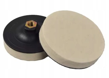 Dysk polerski 100mm grubość 20mm krążek z filcu 100% wełna FINE gwint M14