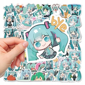100 sztuk japonia naklejki Anime Hatsune Miku LOL1290