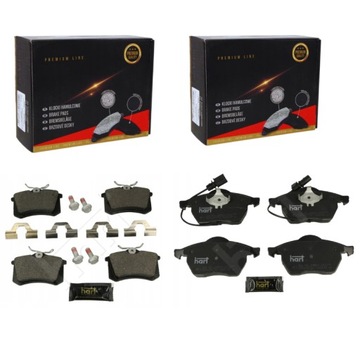 ZESTAW KLOCKÓW HAMULCOWYCH HART PRZÓD+TYŁ AUDI A4 B5 B6 A6 C5 VW PASSAT