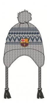 Czapka zimowa FC Barcelona